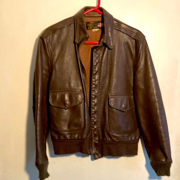 Army Air Force Leather Flight Jacket Type A-2 - Picture 1 of 3